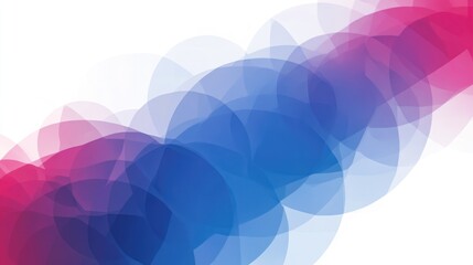Poster - Abstract design featuring overlapping circles of vibrant hues.