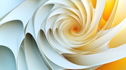 Poster - Abstract spiral design with light and shade.