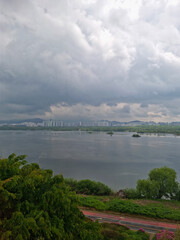 Canvas Print - This is the scenery of the Namhan River in Korea.	
