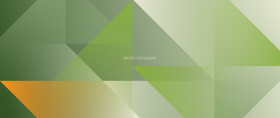 Poster - Green gradation abstract background. With geometry patterns arranged neatly and symmetrically. Web banner, wallpaper, banner, banner, brochure. Background of geometric shapes.	