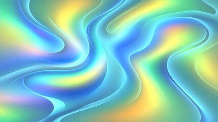 Poster - vibrant abstract swirling design with pastel colors.