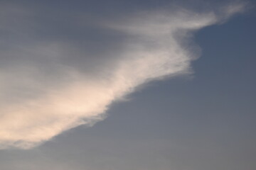 Wall Mural - beautiful blue sky and white cloud background in springtime