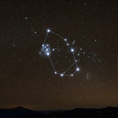 constellations shining in the night sky