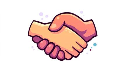 Poster - Handshake icon set. Business agreement handshake. friendly handshake icon symbol. partnership deal symbol for apps, ui, website