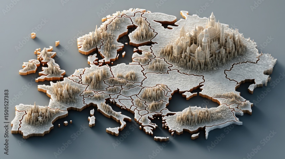 Comprehensive Map Comprehensive map of the world illustrating global trends and ...
