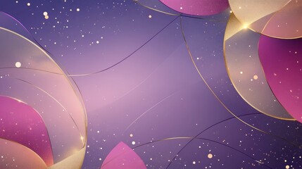 Poster - Abstract geometric design with vibrant colors and metallic accents.