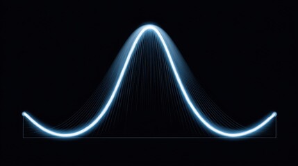 Poster - A blue light illuminating the darkness creating an ethereal atmosphere for artistic and creative visual representations