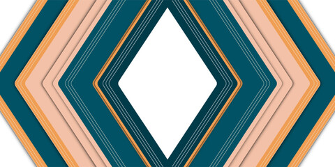 Wall Mural - Futuristic technology background with abstract box-like arrows with movement concept. Dynamic movement with high-tech digital arrows and lines.