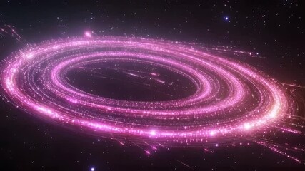 Poster - Mesmerizing spiral of pink light creating a dreamy abstract visual with ethereal glow and motion