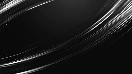 Wall Mural - Abstract design with flowing, light streaks on a dark background.