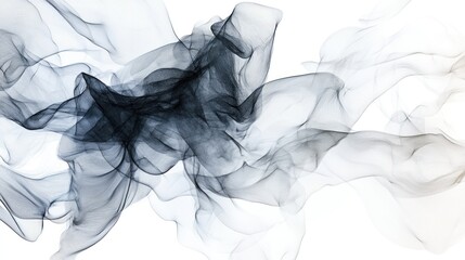Wall Mural - Abstract composition of flowing, translucent forms.