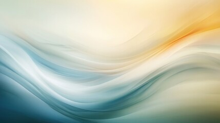 Wall Mural - Abstract design with soft, flowing curves and gentle color transitions.
