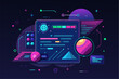 © Alina - Business person interacting with a futuristic digital marketing interface, showcasing online advertising analytics, data charts, email marketing, and campaign performance metrics on a virtual screen.