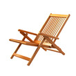 © StarArt - Stylish Modern Wooden Beach Chair with a Fold Away Isolated on Transparent Background
