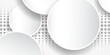 © Dayat - abstract white light background with round texture composition. minimalist design modern background eps1o
