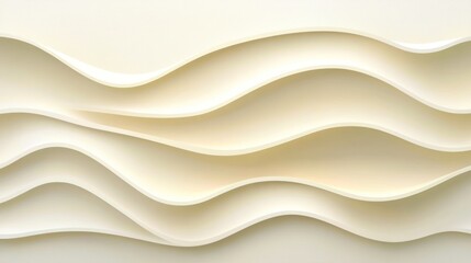 Wall Mural - Abstract design featuring flowing, undulating forms.