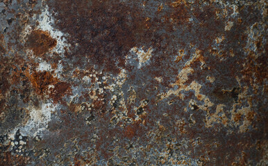 Poster - dark rusty iron surface background