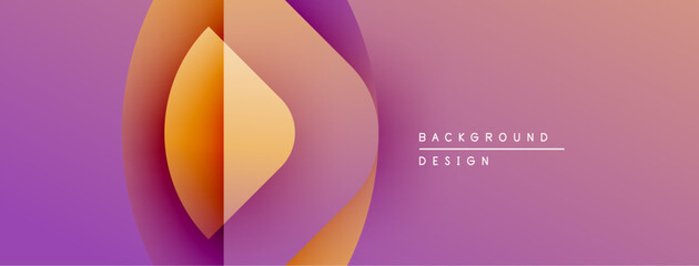 Leinwandbilder - Abstract gradient design. Orange, purple hues blend smoothly. Modern aesthetic, suitable for backgrounds, presentations. Minimalist composition.