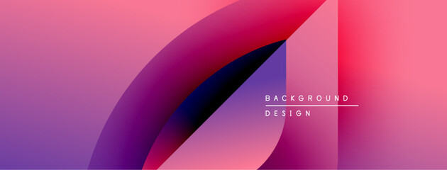 Poster - Abstract gradient background. Purple, pink, red hues blend smoothly. Minimalist design with text elements present. Modern aesthetic.