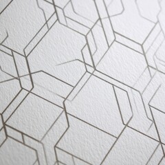 Poster - Geometric pattern of intersecting lines on a textured surface.
