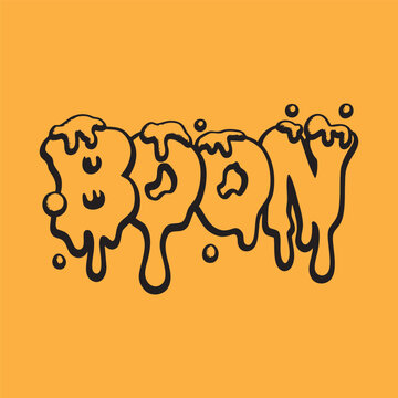 Lettering design typography