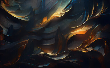 Wall Mural - abstract fractal background with stars