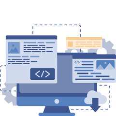 Web Development Illustration