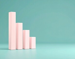 Poster - analyzing business growth metrics office space infographic minimalist style side view data visualiza