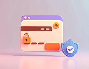 Poster - Enhancing online security measures digital privacy strategies web design visual representation studio environment close-up view