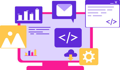 Web Development Illustration
