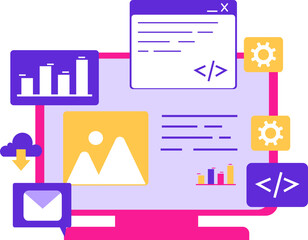 Web Development Illustration