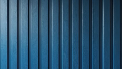 Aufkleber - Vertical wood texture, solid blue for interior wallpaper background cover. Wooden panels in blue color, natural material. Modern stylish design for interior wall decor. Architectural design. Building