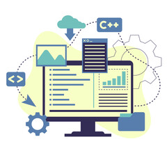 Software Development Interface Illustration