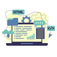 Software Development Interface Illustration