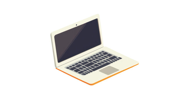 Isometric laptop graphic