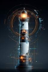 Poster - Digital Lighthouse Illuminating Technological Sea
