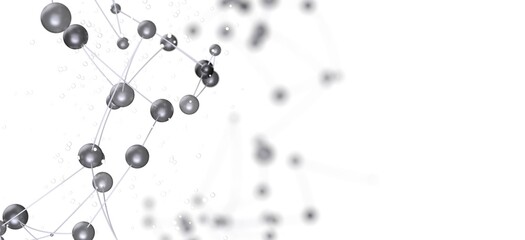 Aufkleber - Modern technology background. Network, connection, digital, communication, science, innovation.