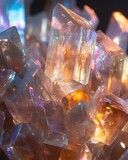 Geoda de Cristal: Iridiscencia y Texturas Complejas