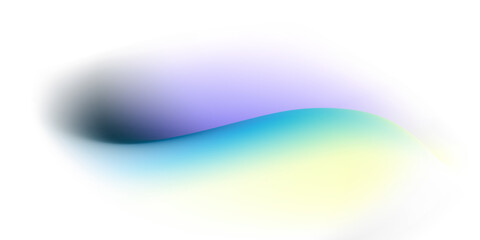 Aufkleber - Abstract blurred gradient background smooth curve shape with colorful soft pastel tone purple yellow green