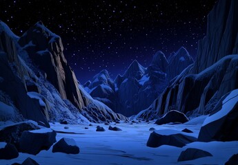 Wall Mural - your background features a blank signature set against a dark blue space texture with a starry sky a