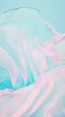 Poster - Flowing transparent cloth background, 3d rendering.