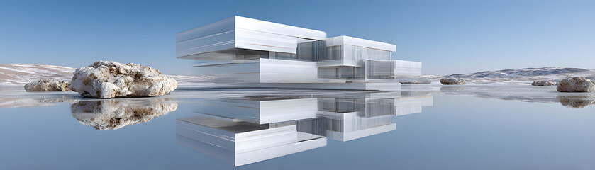 Poster - modern architecture futuristic architecture light and modern city scape