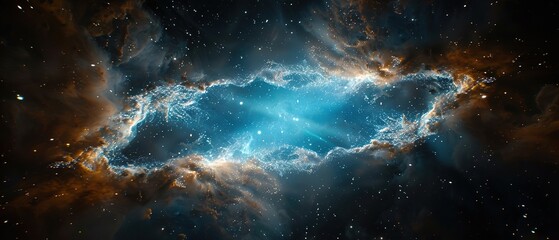 Wall Mural - space background with stars