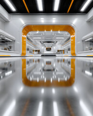 Poster - 3d render of a modern