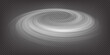 © Kusandra - Air swirl effect. Rotating tornado in perspective distortion. Portal vortex. Fresh wind flow. Cyclone rotation. Smoke whirlpool. Vector illustration