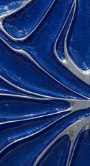 Leinwandbilder - Abstract Photo of Blue Glittering Silver Texture with Modern Design Background