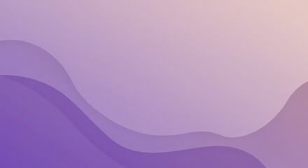 Leinwandbilder - Abstract Purple Wave Gradient Background Illustration with Soft Colors