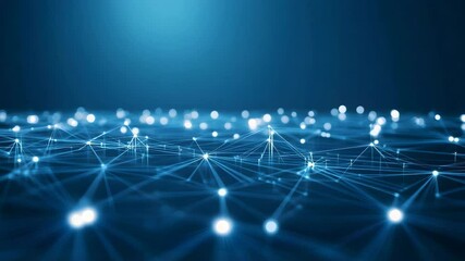 Poster - Intricate network of interconnected lines creating a complex visual structure and digital design element