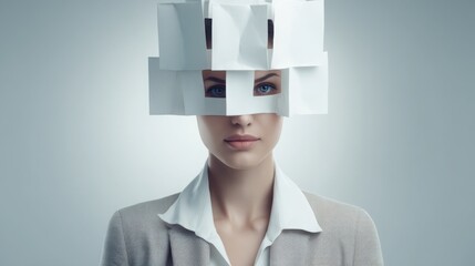 Poster - Smart emotional segmentation writer icon concept to tailor content for specific audiences and enhance engagement
