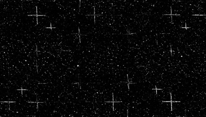 Wall Mural - starry night galaxy illustration with a bright, cosmic chalk pattern on a dark blackboard